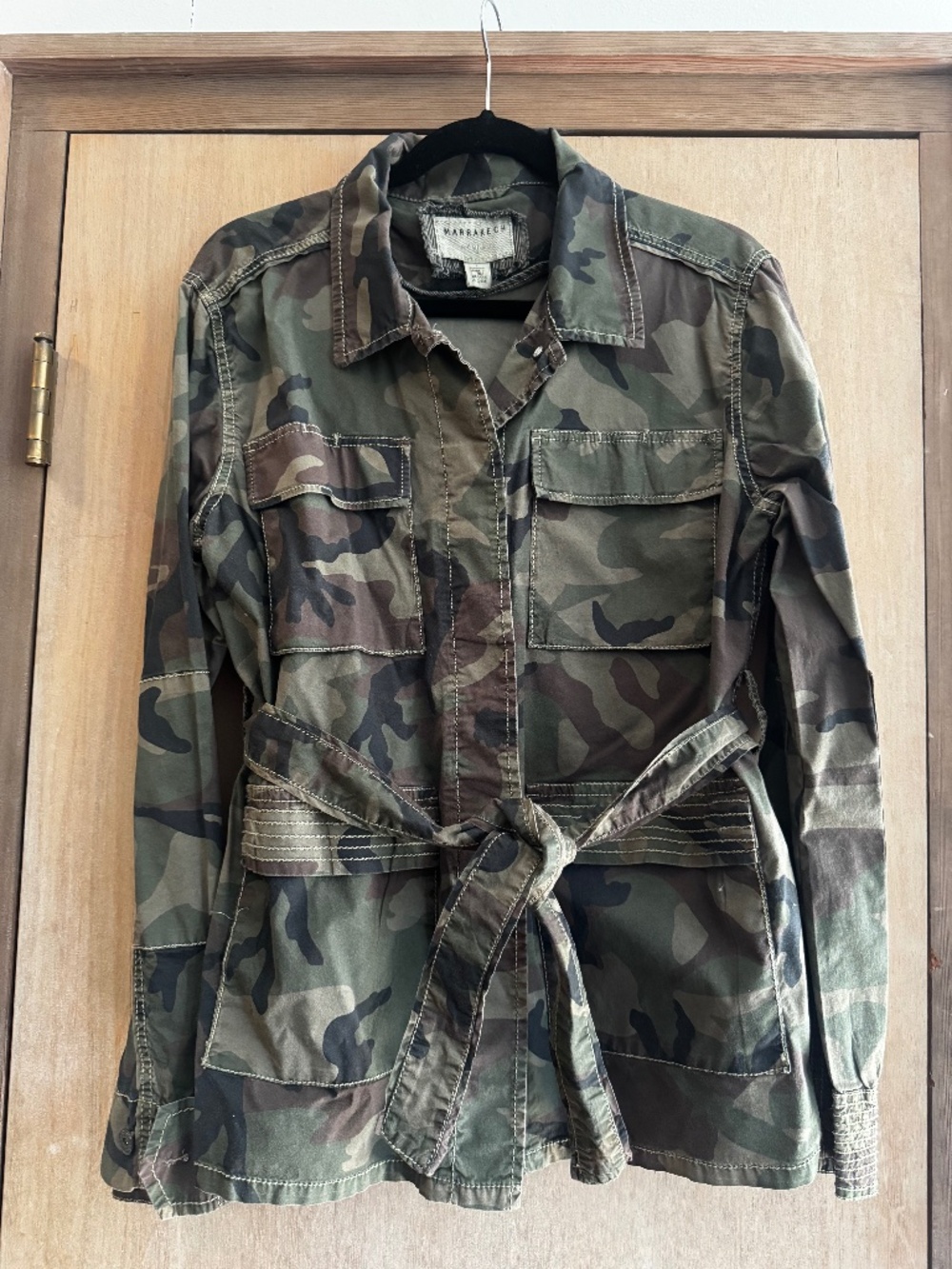 Marrakech Camo Belted Jacket Sz L